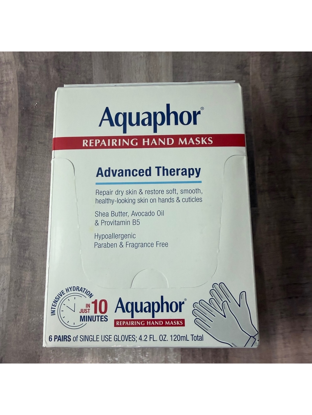 Aquaphor Repairing Hand Masks Advanced Therapy Repairing Hand Masks 6 Pair NEW